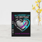 Herz im Gedächtnis meines Bruders Karte (Gelbe Blume)