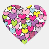 Herz im Herzen Herz-Aufkleber (Vorderseite)