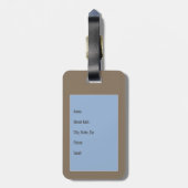 Herz im Sand (anpassbar) Gepäckanhänger (Rückseite vertikal)