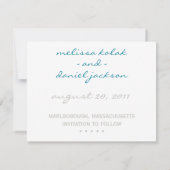 Herz im Sand "Save the Date" Save The Date (Rückseite)