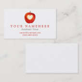 Herz in Apple-Visitenkarten Visitenkarte (Vorne/Hinten)