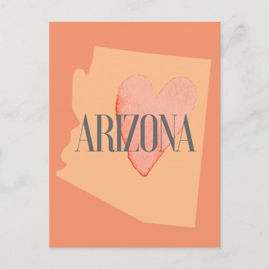 Herz in AZ Postkarte (Vorderseite)