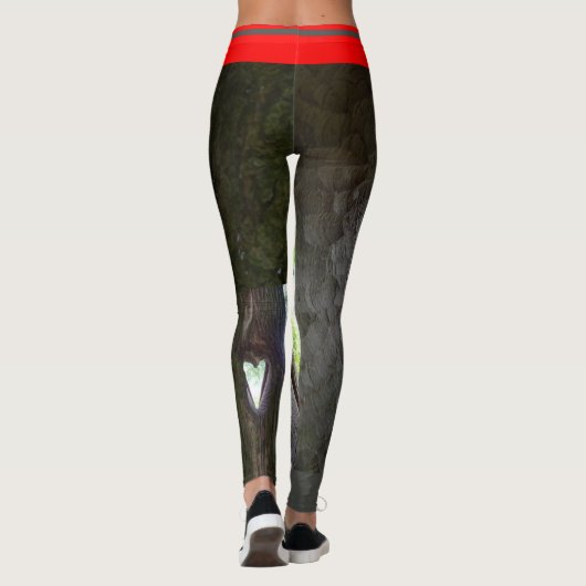 Herz in Baumlegging Leggings (Rückseite)