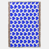 Herz in Blau Decke (Vorderseite Vertikal)