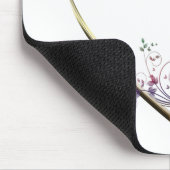 Herz in Blume nach Maß Mousepad (Ecke)