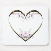 Herz in Blume nach Maß Mousepad (Vorne)