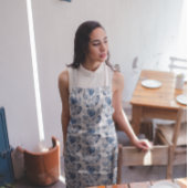 Herz in Delft Blue Schürze