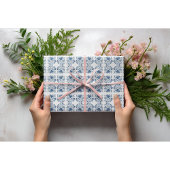 Herz in Delft Blue, Valentin Geschenkpapier