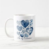 Herz in Delft Blue, Valentin Kaffeetasse (Links)