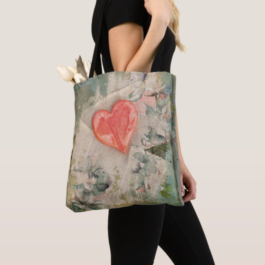 Herz in den Blume Kreuzkörperbeutel Tasche (Von Nahem)