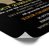 Herz in den Händen, Auktion der stillen Wohltätigk Poster (Ecke)