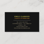 Herz in den Händen, Wohltätigkeit Organisation, Or Visitenkarte (Rückseite)