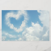Herz in den Wolken, Blue Sky Romantische Liebe Flyer (Hinten)