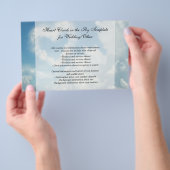 Herz in den Wolken, Blue Sky Romantische Liebe Flyer (Handgriff)