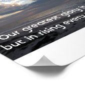 Herz in den Wolken Inspiration Poster (Ecke)