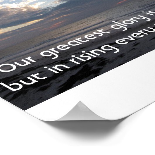 Herz in den Wolken Inspiration Poster (Ecke)