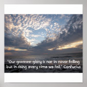 Herz in den Wolken Inspiration Poster (Vorne)