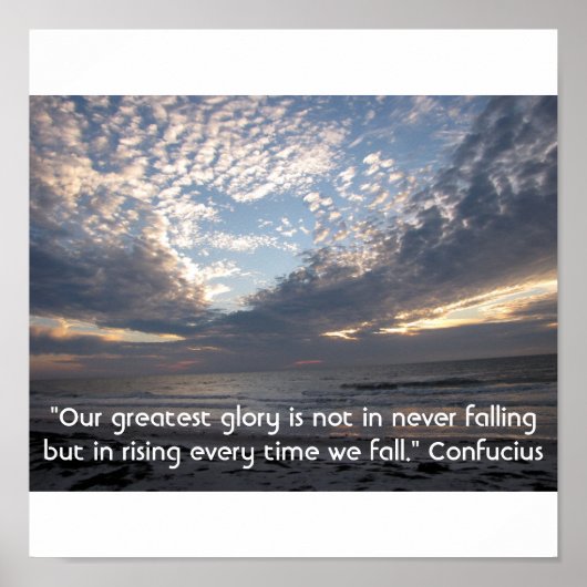 Herz in den Wolken Inspiration Poster (Vorne)