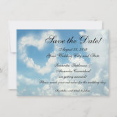 Herz in den Wolken Save the Date (Vorderseite)