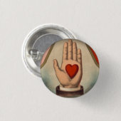 Herz in der Hand Button (Vorne & Hinten)