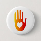 Herz in der Hand Button (Vorderseite)