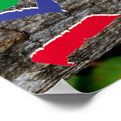 HERZ IN DER KARTE I LIEBE, DIE SIE PERSONALISIEREN POSTER (Ecke)