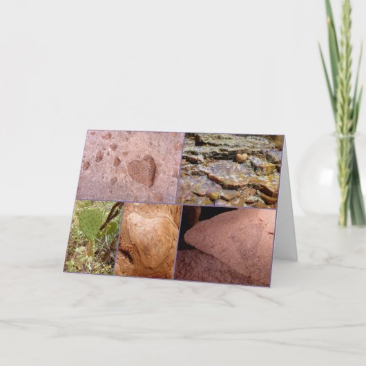 Herz in der Natur Feiertagskarte (Vorderseite)