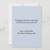 Herz in der Sand (anpassbar) Hochzeit Ankündigung (Rückseite)