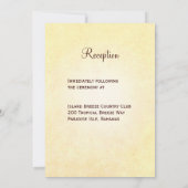 Herz in der Sand-Empfang-Karte Einladung (Rückseite)