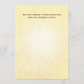 Herz in der Sand-Hochzeitsprogramm-Karte Programm (Rückseite)