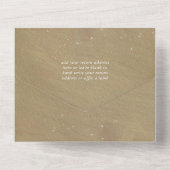 Herz in der Sandstrandhochzeit All In One Einladung (Rückseite)