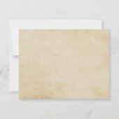 Herz in einem Treppenhochzeitskarten RSVP Karte (Rückseite)