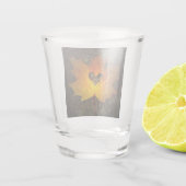 "HERZ IN EINER LEAF" AUTUMENSCHUHE SCHNAPSGLAS (Rückseite)