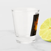 "HERZ IN EINER LEAF" AUTUMENSCHUHE SCHNAPSGLAS (Links)