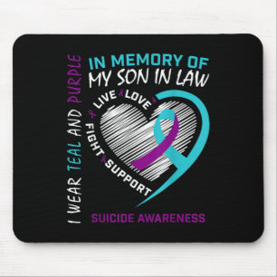 Herz in Erinnerung an den Schwiegersohn Selbstmord Mousepad