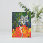 Herz in Feuer Postkarte (Stehend Vorderseite)