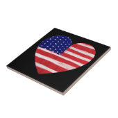 Herz in Flag-Farben Fliese (Seite)