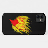 Herz in Flammen Case-Mate iPhone Hülle (Rückseite (Horizontal))
