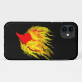 Herz in Flammen Case-Mate iPhone Hülle (Rückseite (Horizontal))