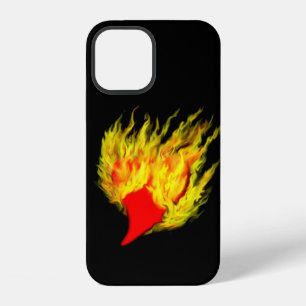 Herz in Flammen iPhone 12 Hülle