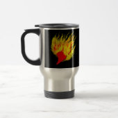 Herz in Flammen Reisebecher (Links)