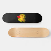 Herz in Flammen Skateboard (Horizontal)