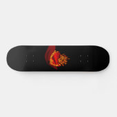 Herz in Flammen Skateboard (Horizontal)