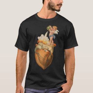 Herz in Flammen T-Shirt