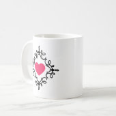 Herz in Frame Coffee Tasse (Vorderseite Links)