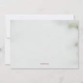 Herz-in-Hand-Urlaubskarte Einladung (Rückseite)