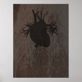 Herz in Händen, Organspenderplakat Poster