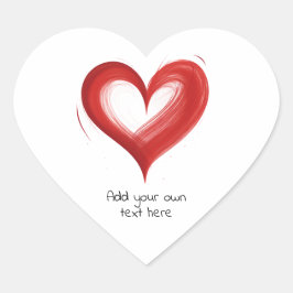 Herz in Herz, personalisieren Sie es mit Ihrem eig Herz-Aufkleber