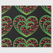 Herz in Herz-Umschlagpapier Geschenkpapier (Flach)