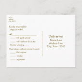 Herz in Holz- und Streichelicht Rustikale UAWG Einladungspostkarte (Rückseite)